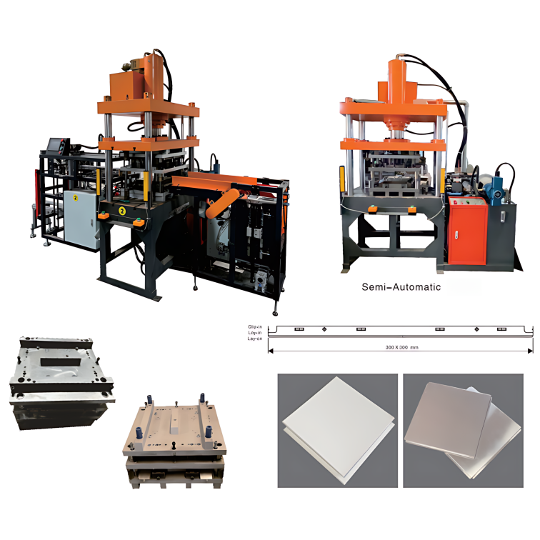 300x300 Fully Automatic Aluminum Ceiling Tile Machine